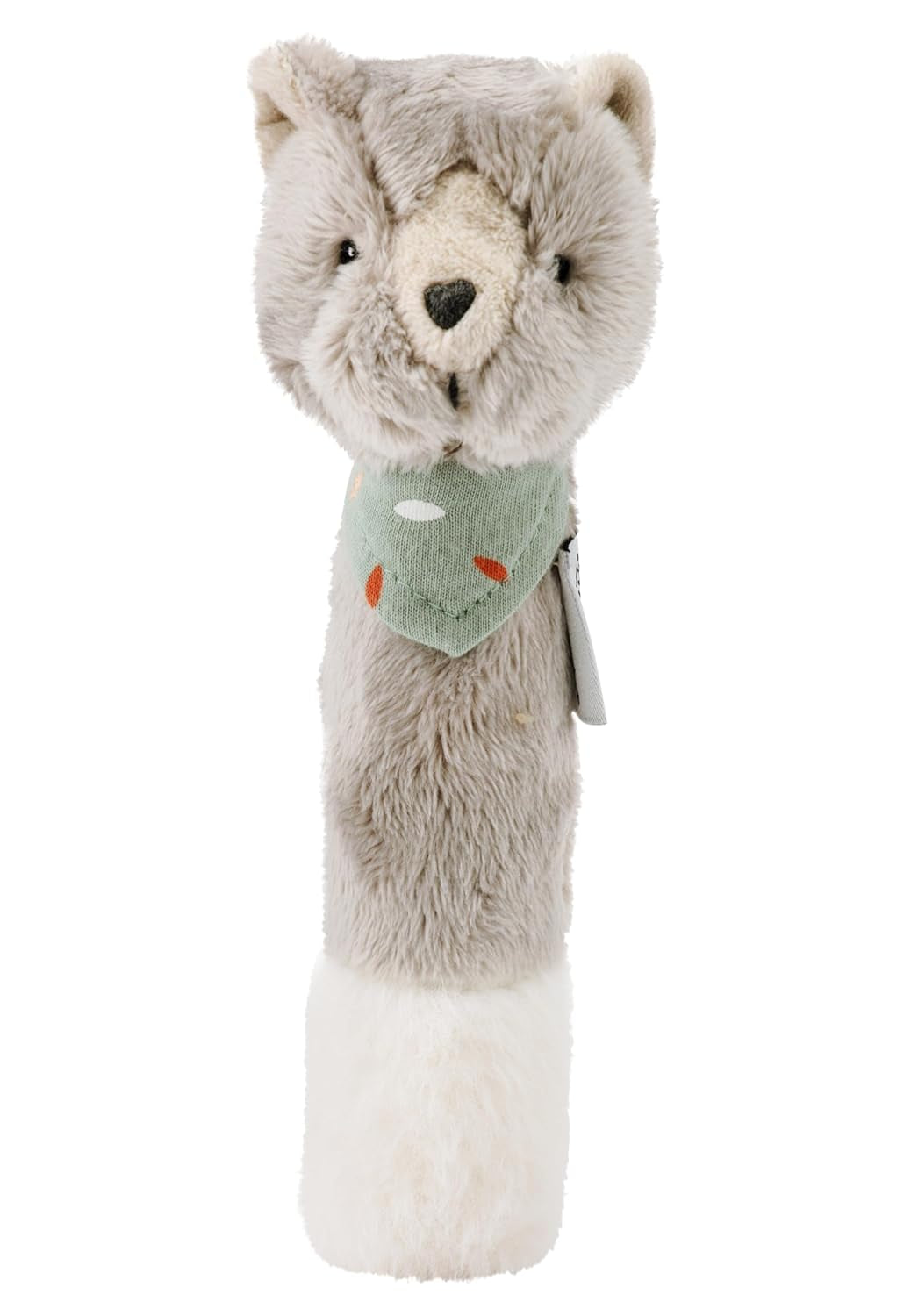 Sterntaler Piszczałka dla kota Lilly - Zabawka z miękkiego polaru - Zabawka do chwytania dla niemowląt - Pierwsze próby chwytania i zabawy, szara Bebe Toys Naty Shop
