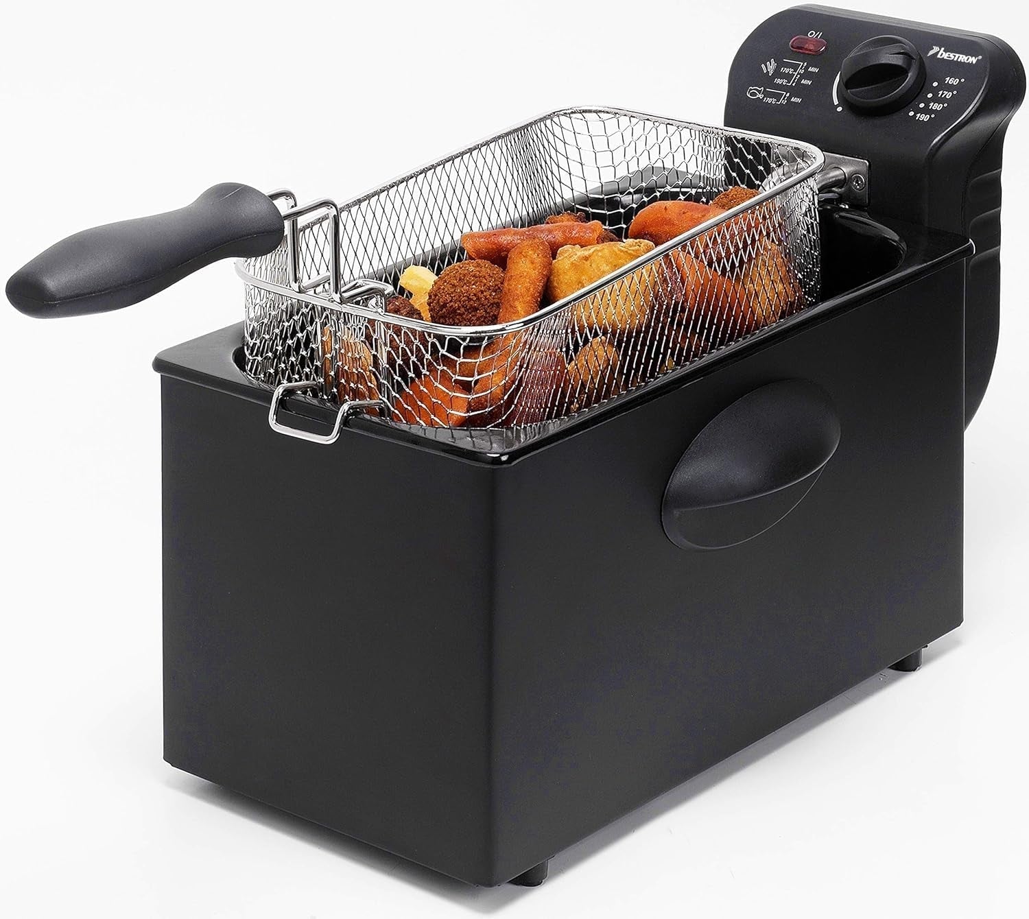 Frytkownica olejowa Bestron z technologią zimnej strefy, 3,5 litra, 2000 W Sprzęt AGD Naty Shop