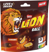 Opakowanie kulek Nestlé z mlekiem, białe, Karmelowy Lew (3 x 130g)