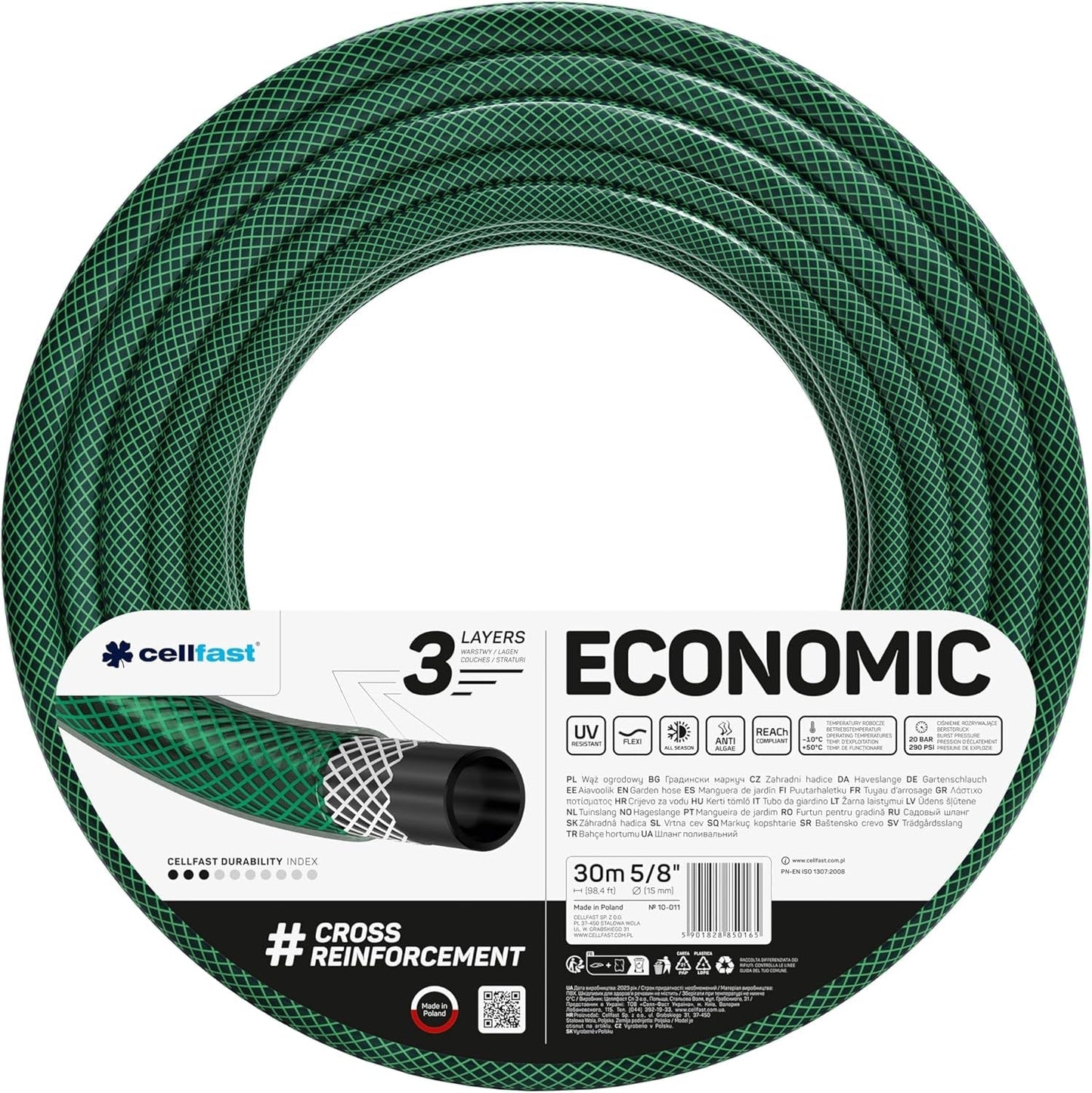 Wąż ogrodowy Cellfast ECONOMIC 20m, 5/8", 10-010
