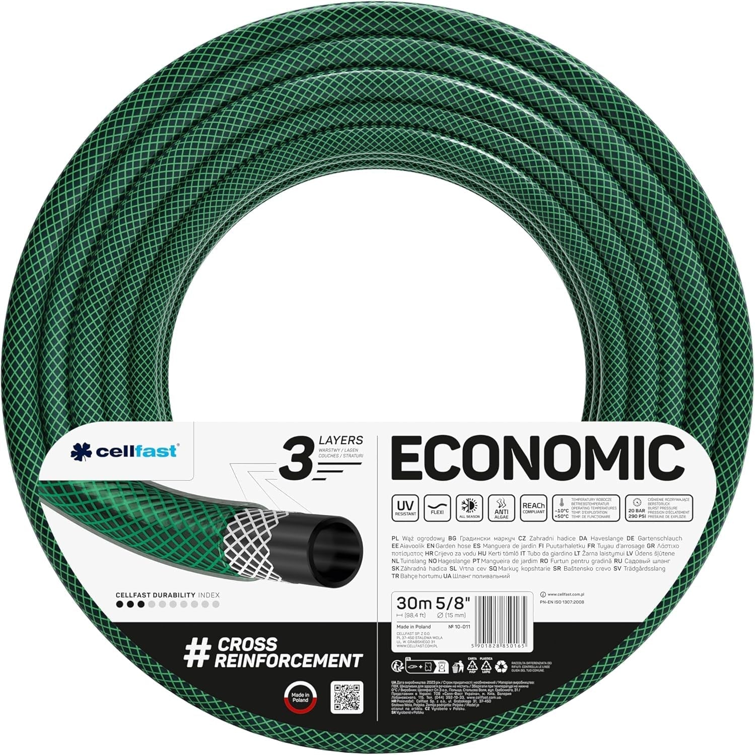 Wąż ogrodowy Cellfast ECONOMIC 20m, 5/8", 10-010