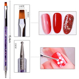 Nagel Art Fineliner Pinsel [5 Stück], Nagel Art Liner Pinsel, Professionel Detail Pinselset, Nagellack Pinsel, Für Nail Art Design Salon malarski, Nageldesign Nagel Fußpflege