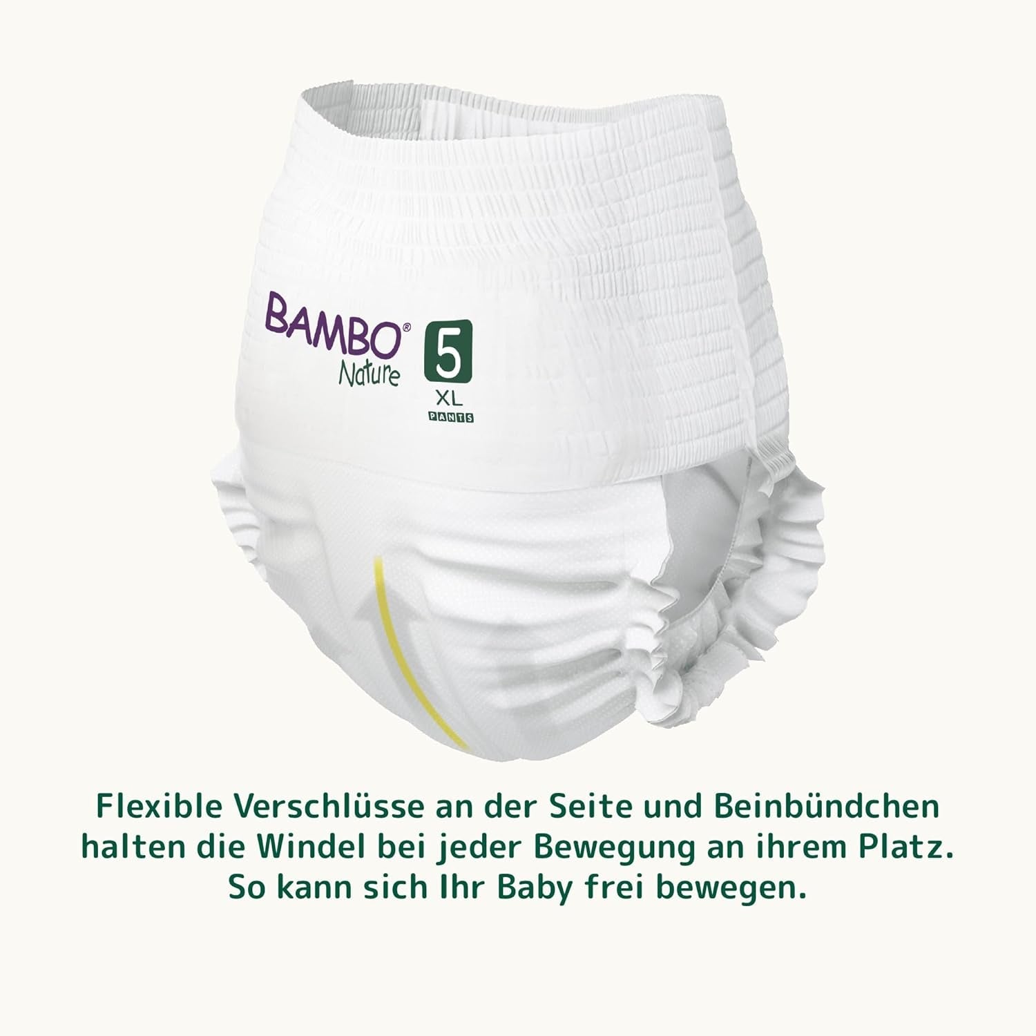 Pieluszki Bambo Nature, rozmiar 5 (11-17 kg) - opakowanie miesięczne 95 | Pieluchy z ulepszoną ochroną przed wyciekami | Najwyższy komfort i swoboda dla aktywnych dzieci | Pieluszki testowane dermatologicznie