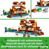 LEGO Minecraft Dom Żabi, zabawkowy domek z figurkami zombie, śluzu i tonącego człowieka oraz akcesoriami, takimi jak zabawkowa łódka i stół warsztatowy, prezent dla chłopców i dziewcząt od 8 lat 21256 Zestawy do budowania Besuche den LEGO-Store