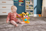 Zabawka edukacyjna dla niemowląt i małych dzieci Fisher-Price, nauka i taniec Beat Bande Tiger Justin z dźwiękami i światłami dla dzieci od 9. miesiąca życia, wersja włoska, HYL04 Baby Toys Naty Shop
