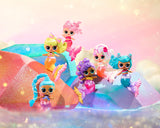 LOL niespodzianka! Mermaids Makeover Magic Tots - Prawdziwy błyszczyk do ust dla Ciebie i Twojej lalki do samodzielnego wykonania, miksowania i tworzenia makijażu, Zabawna zabawa w wodzie, 6 lalek do zebrania - Wiek 4+