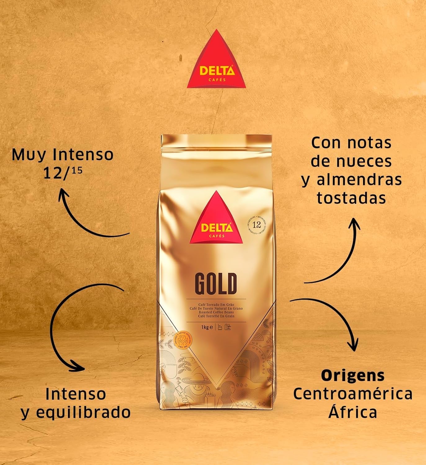 Kawa ziarnista Delta GOLD (1kg)