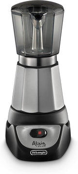 De'Longhi Alicia Plus EMKM6.B Moka Pot (obrót o 360°, 550 W) srebrno-czarny