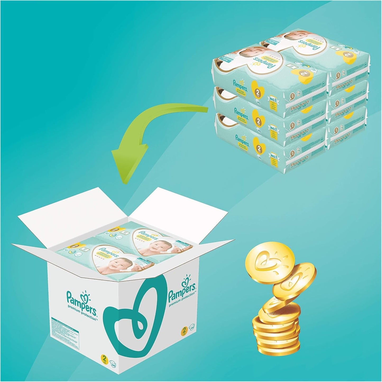 Pampers Premium Protection Funty, rozmiar: 0