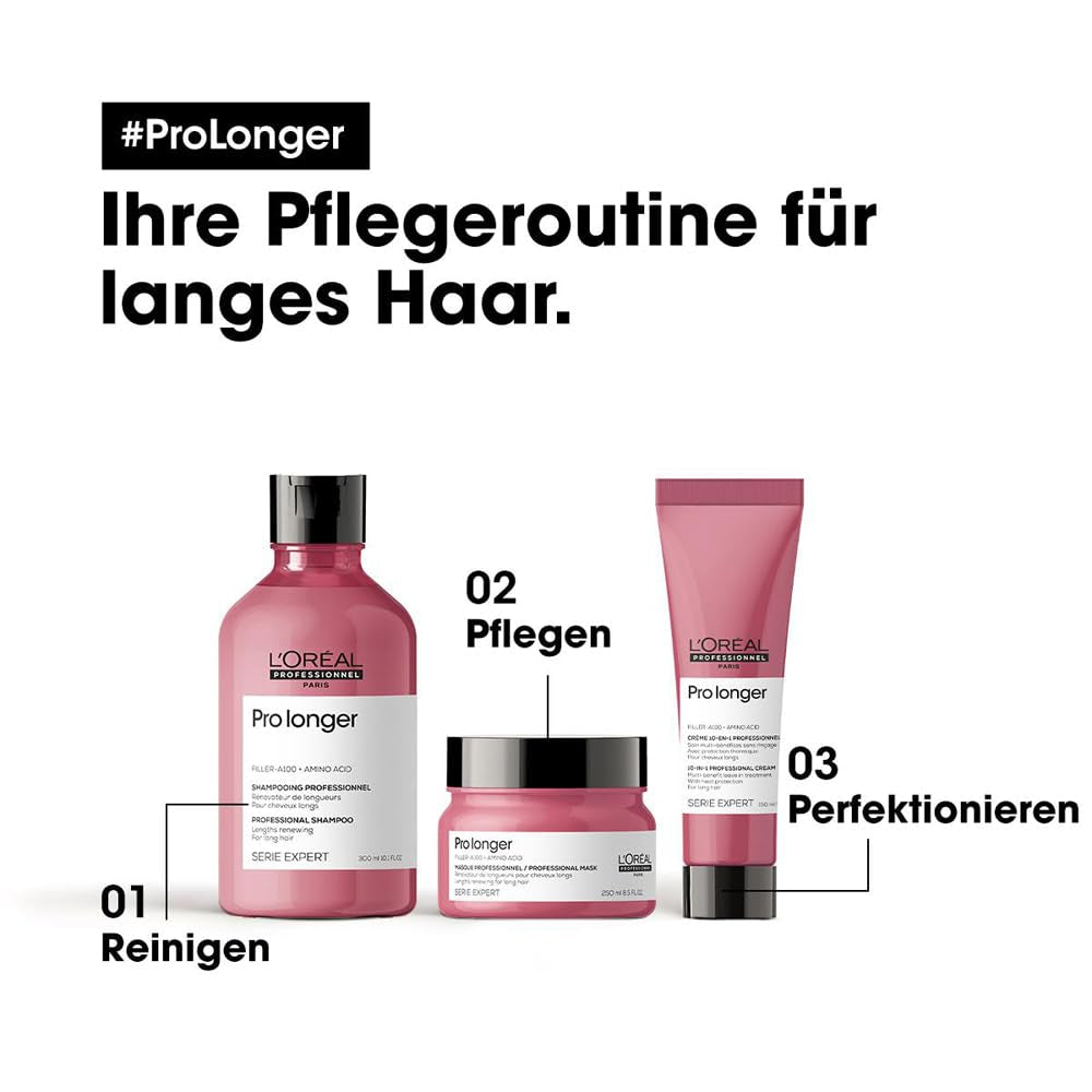 L'Oréal Professionnel Maska wzmacniająca włosy długie i cienkie z wypełniaczem A-100 i aminokwasami, Series Expert, Pro Longer Mask Maska do włosów Naty Shop