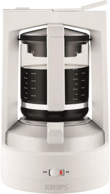 Ekspres do kawy Krups T8 z filtrem, 850 W, automatyczne wyłączanie, 8–12 filiżanek, pojemność 1 l, filtr stały, podświetlany włącznik/wyłącznik, łatwy w użyciu, czarny, KM4689