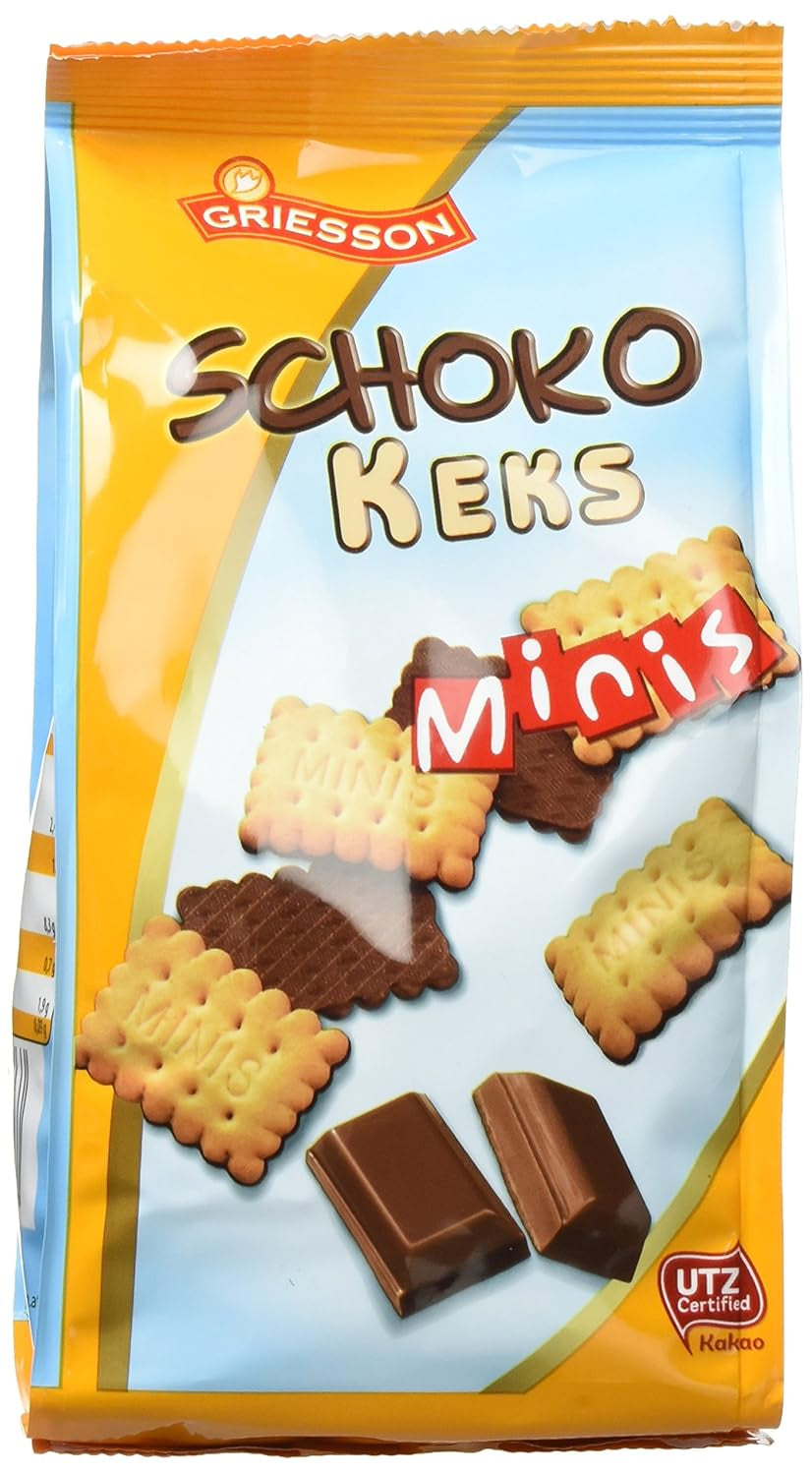 Opakowanie 12 mini ciasteczek czekoladowych Griesson (12 torebek x 125 g)