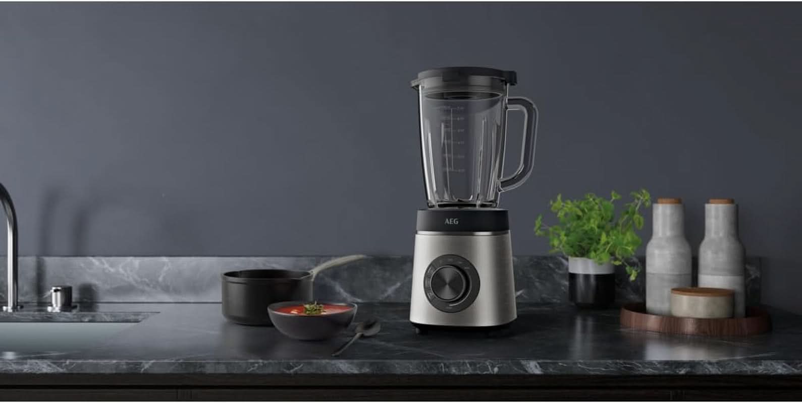 AEG TB6-1-6S MIKSER STOJĄCY / Regulacja prędkości 3 programy Smoothie ICE Funkcja Kuchnia Naty Shop