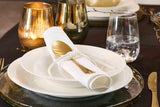 Ritzenhoff & Breker Sofia Tafelservice 12-teilig, Speiseteller (26 cm) i Suppenteller (22 cm) für 6 Personen, Tafel-Set z feinem Rillenrelief, Fine-Dining-Geschirr, Porzellan, Weiß