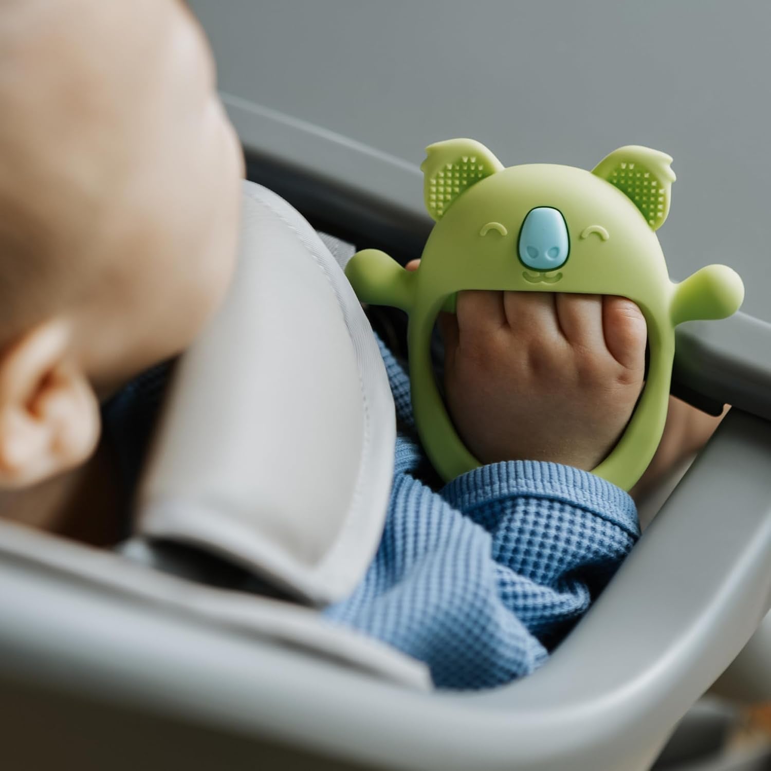 Rękawiczki dla ząbkujących Nuby - silikonowe | Ząbkowa zabawka Koala | Zabawka sensoryczna | ponad 3 miesiące