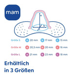 MAM Stillhütchen Größe S (Ř 17 Mm) Im 2Er-Set, Extra Weiche Brusthütchen Zum Schutz Beim Stillen, Brustwarzenschutz Für Maximalen Hautkontakt Zwischen Mutter Und Kind Akcesoria Żywność i karmienie piersią Bebe Naty Shop