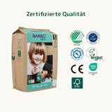 Pieluszki Bambo Nature, rozmiar 5 (11-17 kg) - opakowanie miesięczne 95 | Pieluchy z ulepszoną ochroną przed wyciekami | Najwyższy komfort i swoboda dla aktywnych dzieci | Pieluszki testowane dermatologicznie