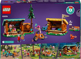 LEGO Friends Przytulne chatki na obozie przygodowym, zestaw do odgrywania ról na świeżym powietrzu, zabawka dla dziewcząt i chłopców od 7 lat z 3 figurkami i lisem, zabawka kempingowa 42624 Zestawy do budowania Besuche den LEGO-Store