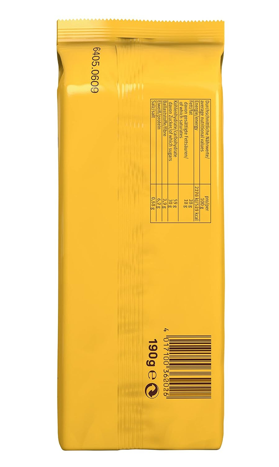Chrupiące ciasteczka z kremem kakaowym i ciemną czekoladą, opakowanie 14 szt., do przechowywania lub sprzedaży (14 x 190 g)