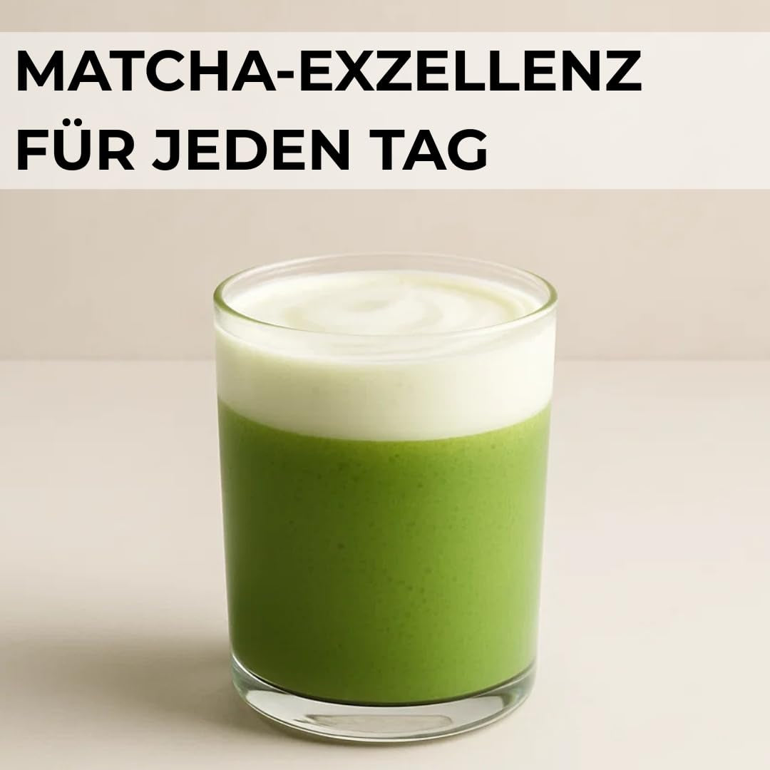 | Matcha organiczny proszek 100 g | Ceremonialna klasa zielonej herbaty Matcha w proszku | 100% naturalności i najwyższej jakości | Herbata detoksykująca | Kompatybilny z zestawem Matcha, łodygą, miską i szklanką.