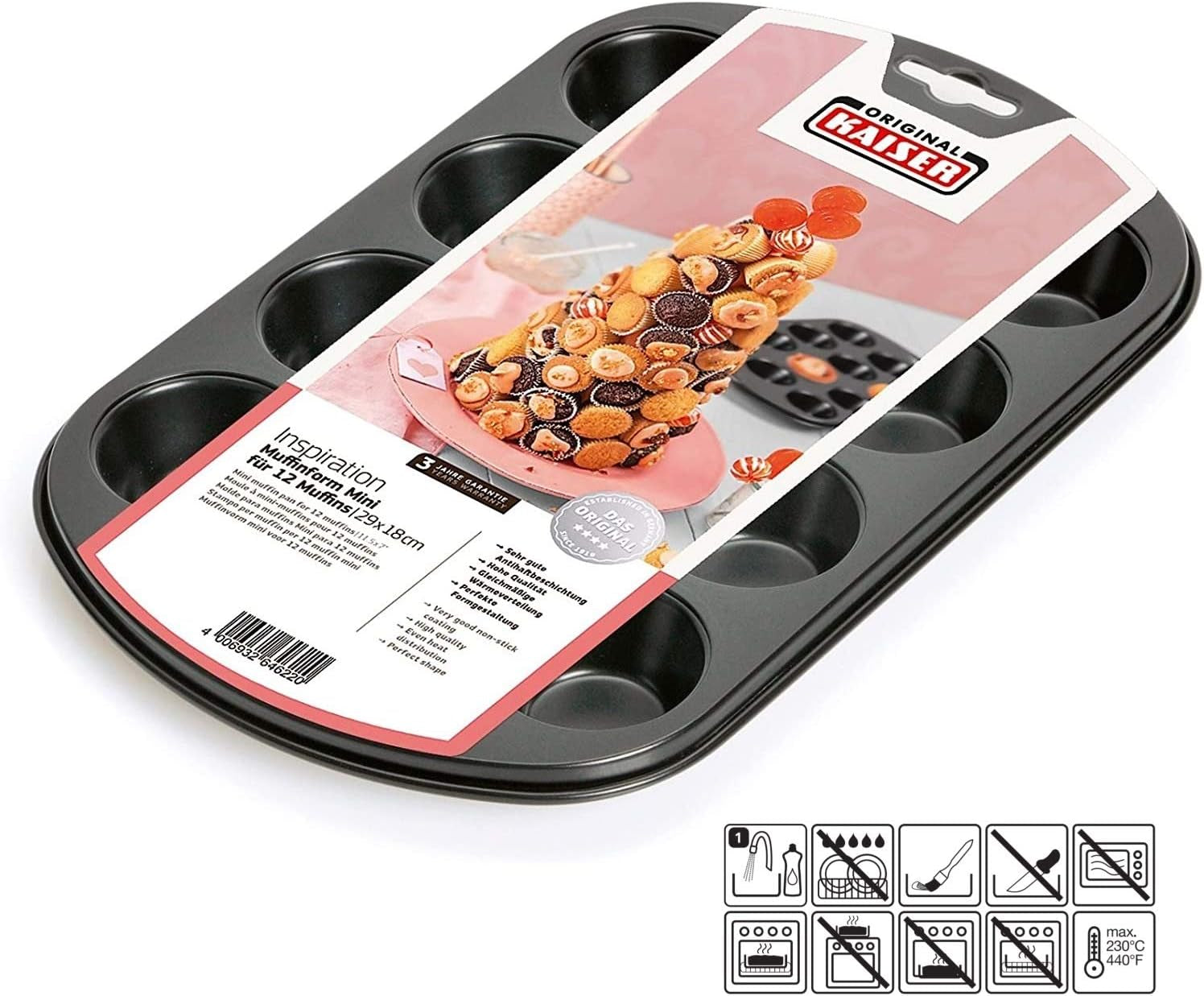 Oryginalna Inspiracja Kaiser, Forma na 12 muffinów 38 x 27 cm Naty Shop