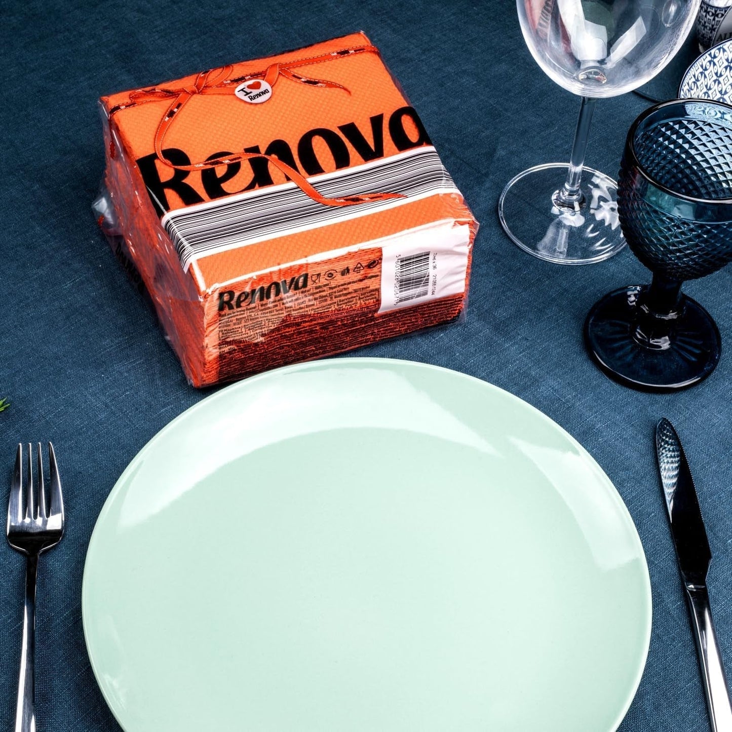 Serwetki papierowe Renova, Red Label Orange - 70 serwetek