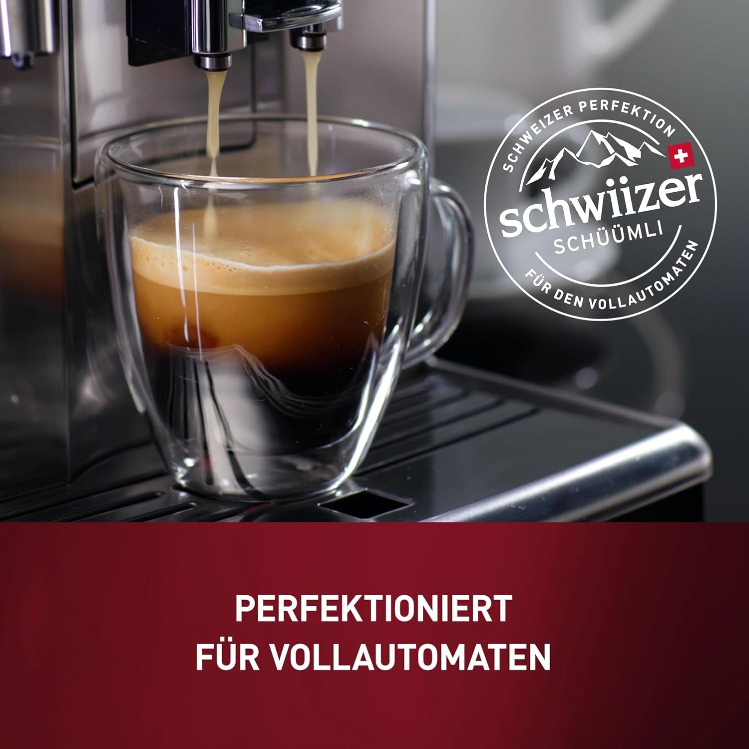 Schwiizer Schüümli Crema Mild, 100% ziaren kawy premium Arabica, owocowe i orzechowe, do w pełni automatycznych ekspresów do kawy, moc 2/5, jasno palona, ​​certyfikat Rainforest Alliance, 1 kg (opakowanie 2 szt.)