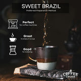 WYCIECZKA KAWOWA Słodka Brazylia Brasilianische Kaffeebohnen 1kg - Mittlere Röstung - Aroma Kakao und Schokolade - Für All Kaffeemaschinen - 100% Arabski