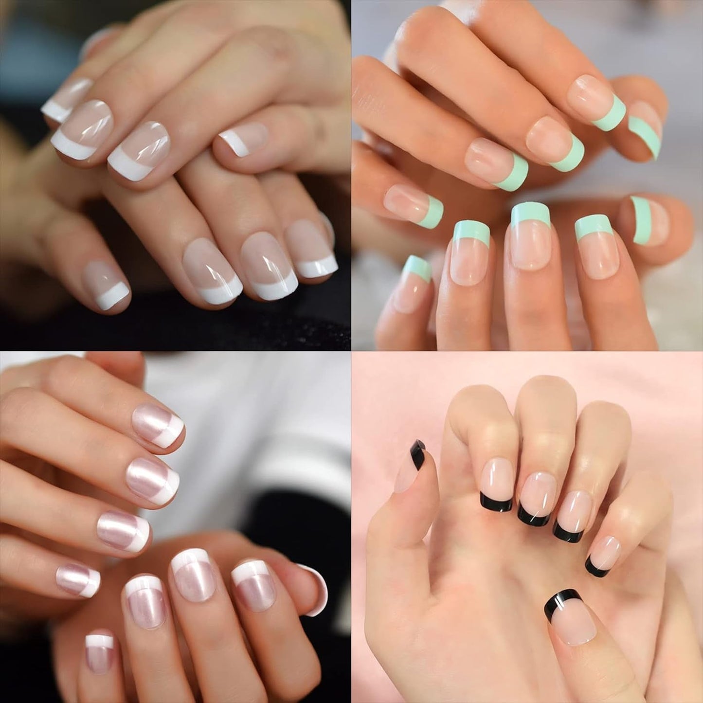 600 sztuk owalne krótkie sztuczne paznokcie 12 rozmiarów półpokrywa akrylowe sztuczne paznokcie porady sztuczne paznokcie do manicure kobiet Salon DIY (przezroczysty)