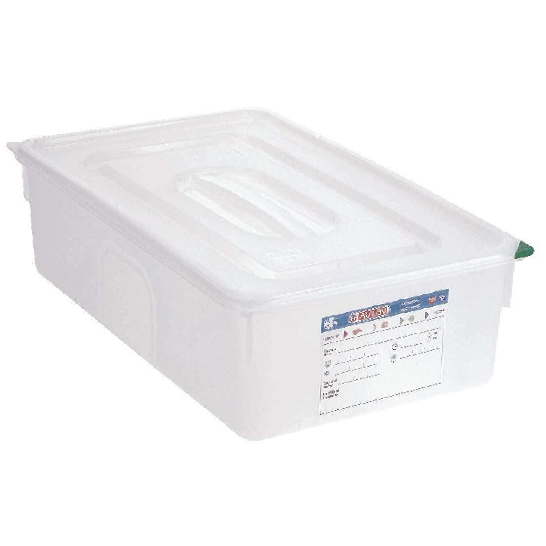 Pojemnik na żywność 21 litrów (1/1 GN) 150 (wys.) x 530 (szer.) x 345 (gł.) mm; ilość w opakowaniu: 4 sztuki Pudełka do przechowywania żywności Sklep Naty Tytuł domyślny