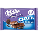 Batony Milka & OREO – Alpejska czekolada mleczna z chrupiącymi kawałkami ciastek OREO w mlecznej śmietanie – 13 x 185g