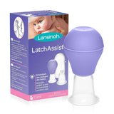 Lansinoh Latch Assist Everter do sutków z etui dla matek karmiących piersią, umożliwia tymczasową korektę płaskich lub wklęsłych sutków, 2 stożki w opakowaniu i higieniczne etui do przenoszenia Accesorii Hrana si Alaptare Bebe Naty Shop Latchassist Brustwarzenformer