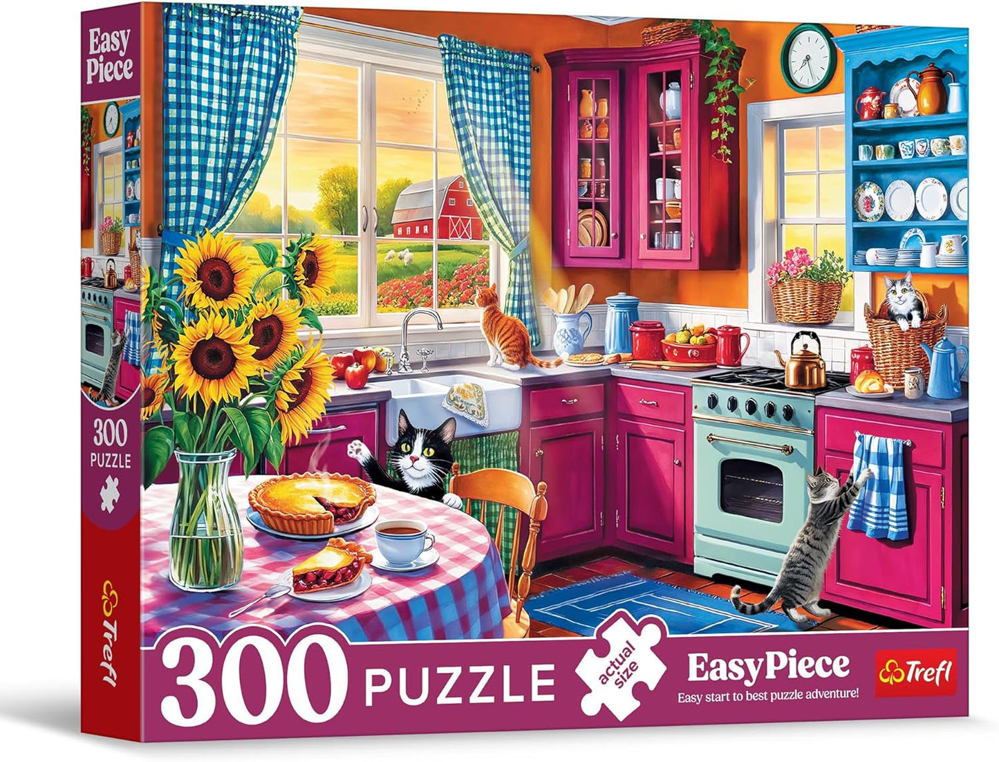 Trefl - Easypiece Puzzle: Poranek w kuchni - 300 elementów - duże elementy, łatwe puzzle, dla dorosłych i dzieci 10+ Puzzle Naty Shop Default Title