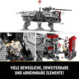 LEGO Star Wars Mobilny model zabawkowy At-Te Walker Zestaw minifigurek zawierający 3 żołnierzy-klonów, droidy bojowe i droida karłowatego 75337 Zestawy do budowania Besuche den LEGO-Store