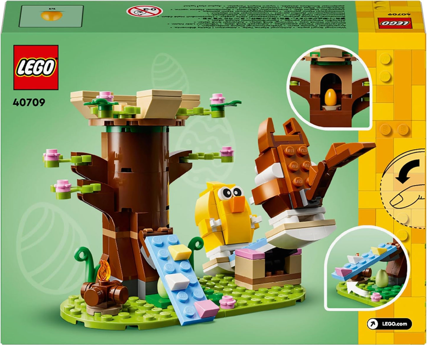 LEGO Wiosenny plac zabaw dla zwierząt, zestaw do budowania ptaków i wiewiórek, domek na drzewie dla dzieci, pomysł na prezent dla 8-letnich chłopców i dziewcząt, zestaw zwierząt, figurki zwierząt 40709 Zestawy do budowania Szukaj sklepu LEGO