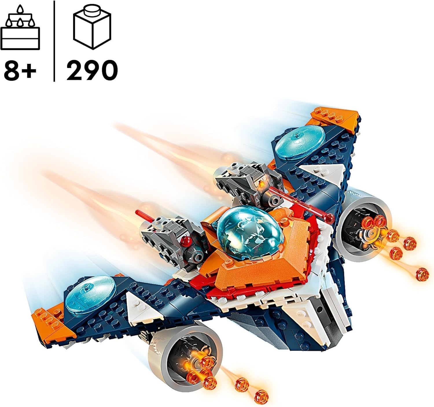 LEGO Marvel Rakiety Statek kosmiczny kontra. Zestaw statku kosmicznego Ronana do zbudowania Strażnicy Galaktyki Figurka superbohatera Prezent dla chłopców i dziewcząt w wieku 8 lat 76278 Zestawy do budowania Besuche den LEGO-Store