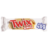 Batony białej czekolady Twix | Karmel, Ciastka, Biała Czekolada | Czekoladowe opakowanie zbiorcze | 5 batonów (5 x 46 g) (opakowanie 5 sztuk)