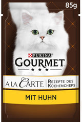 Gourmet Mokra karma dla kotów a la carte z kurczakiem, szpinakiem i makaronowymi perełkami, opakowanie 26 szt. (26 x 85 g)