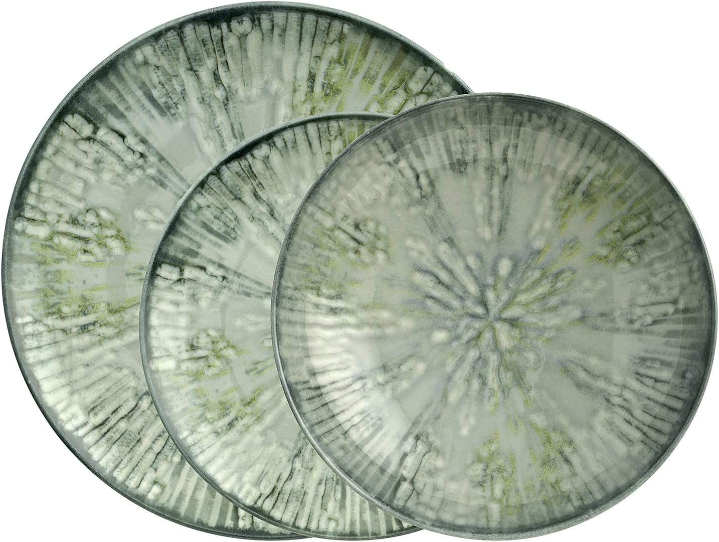 Zestaw naczyń obiadowych z szarej porcelany Fusion 67351GA2, 12 sztuk