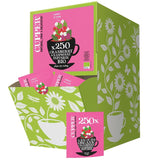 Cupper Organiczna herbata owocowa Żurawina Malina | Herbata malinowa | 250 niebielonych torebek herbaty | Duża paczka | Idealny do biura | Ekologiczne | Sprawiedliwy handel