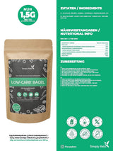 Simply Keto Lower Carb* Mieszanka do pieczenia bajgli dla osób z niską zawartością węglowodanów* i diety ketogenicznej - bez laktozy i glutenu - 335 gramów Naty Shop Kitchen