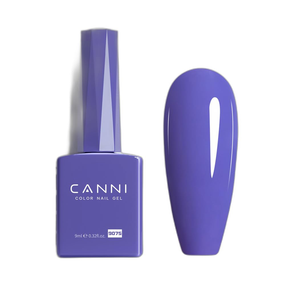 Żelowy lakier do paznokci CANNI, półtrwały, ciemnofioletowy, lakier do paznokci, żel UV, Soak Off, Manicure
