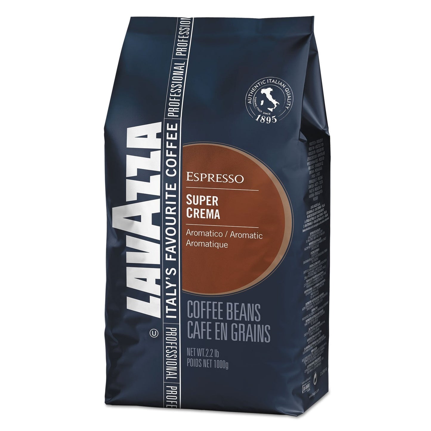 Kawa Lavazza Espresso Super Crema, całe ziarna, kawa mielona, ​​1000g