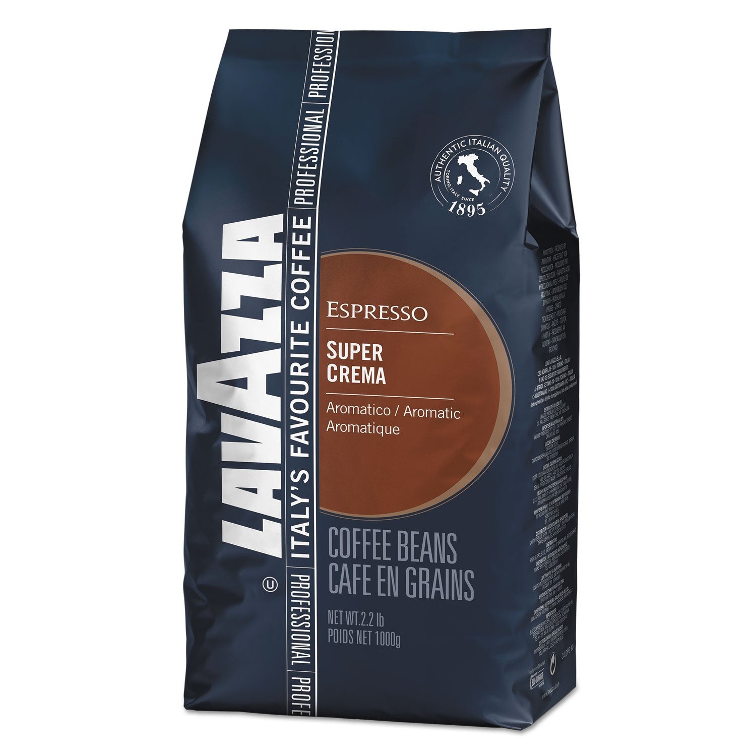 Kawa Lavazza Espresso Super Crema, całe ziarna, kawa mielona, ​​1000g