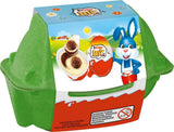 Kinder Joy opakowanie 2 szt. - Jedna połówka z pysznym kremem mleczno-kakaowym i chrupiącymi kuleczkami, druga połowa z wielką niespodzianką - Czekolada Wielkanocna, Słodycze Wielkanocne - Prezent Wielkanocny - 40g