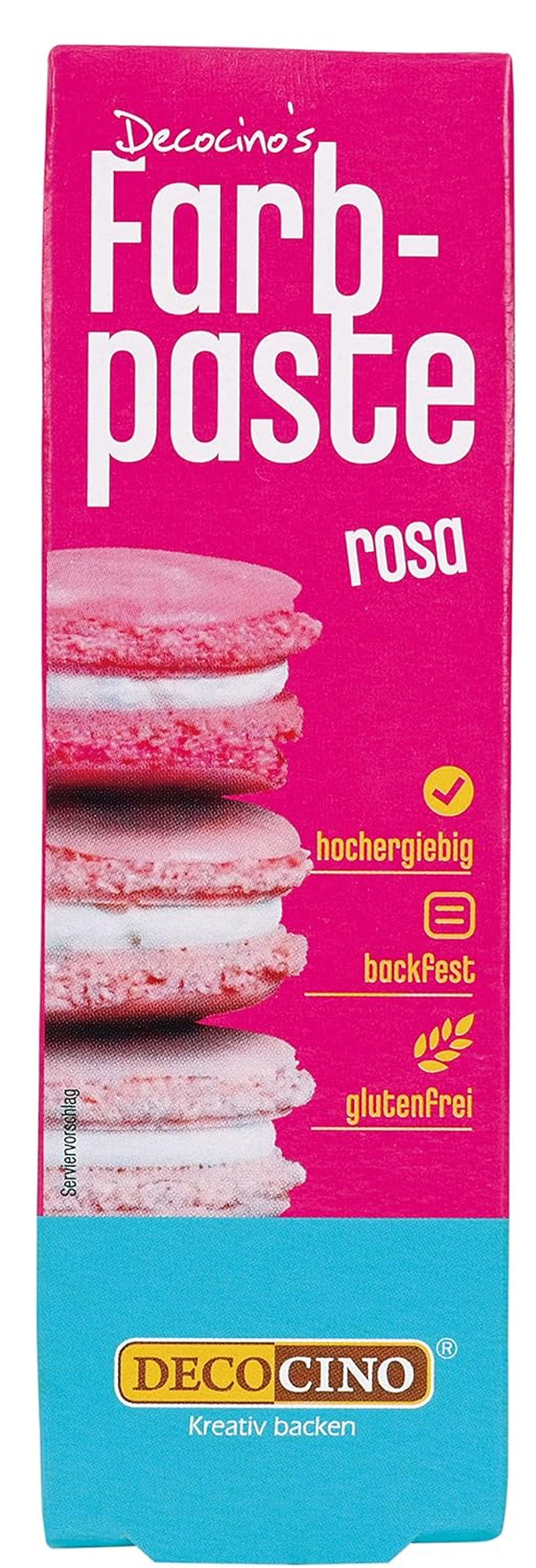 DECOCINO różowa pasta koloryzująca - 20 g - Barwnik spożywczy, idealny do barwienia ciast, kremów i kremów - Nie zawiera azowych kwasów tłuszczowych i glutenu