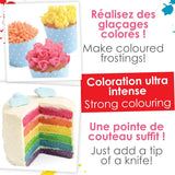 Scrapcooking - Zestaw 3 barwników spożywczych w proszku - Czerwony Żółty Niebieski - Barwnik spożywczy do pieczenia, ciast, ciastek, ciastek, ciasta, kremówki, tęczowego ciasta - 4011