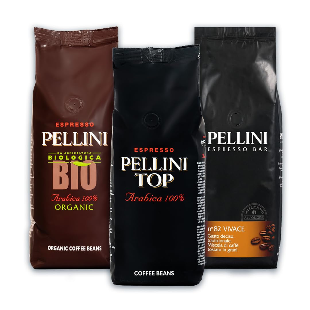 Zestaw degustacyjny Kawa ziarnista Pellini, bio, Vivace, 3 opakowania po 500g (1,5kg)