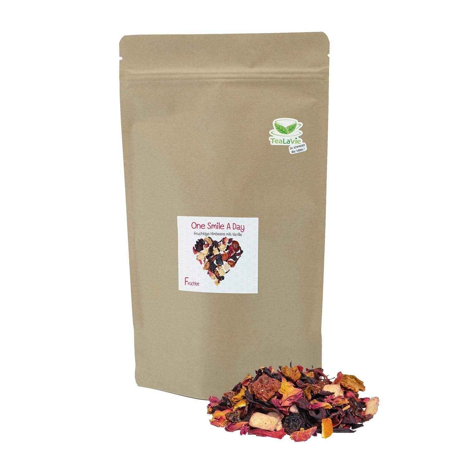 Tealavie - Herbata dla dzieci bez cukru - Poziomki i rabarbar (200 g) Tealavie Fruit - Herbata owocowa sypka
