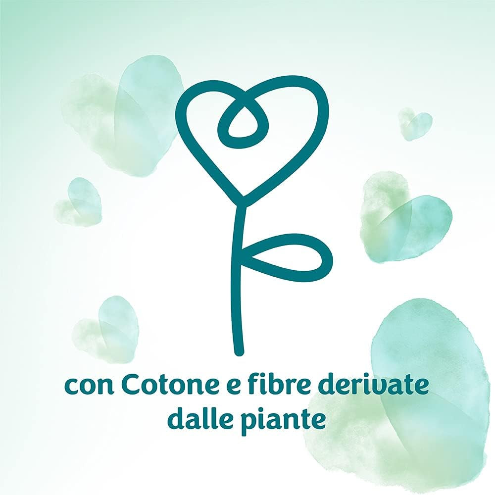 Chusteczki Pampers Acqua Pura Baby Wipes 468 szt. (3 szt.) - 99% wody, 100% bawełny, 0% plastiku, alkoholu i parabenów - idealne chusteczki oczyszczające do skóry wrażliwej, wilgotne, bez dodatku składników